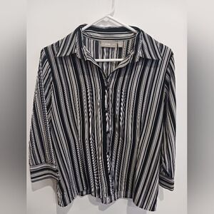 3 for $26 - Croft & Barrow Buttons Up Blouse.